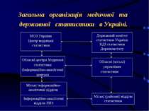 Загальна організація медичної та державної статистики в Україні.