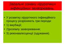 Загальні ознаки хірургічних інфекційних захворювань. У розвитку хірургічного ...