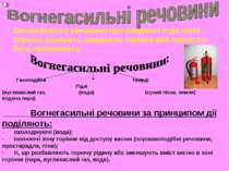 Вогнегасильні речовини при введенні їх до зони горіння знижують швидкість гор...