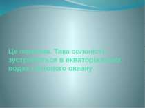 Це помилка. Така солоність зустрічається в екваторіальних водах Світового океану