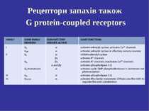 Рецептори запахів також G protein-coupled receptors