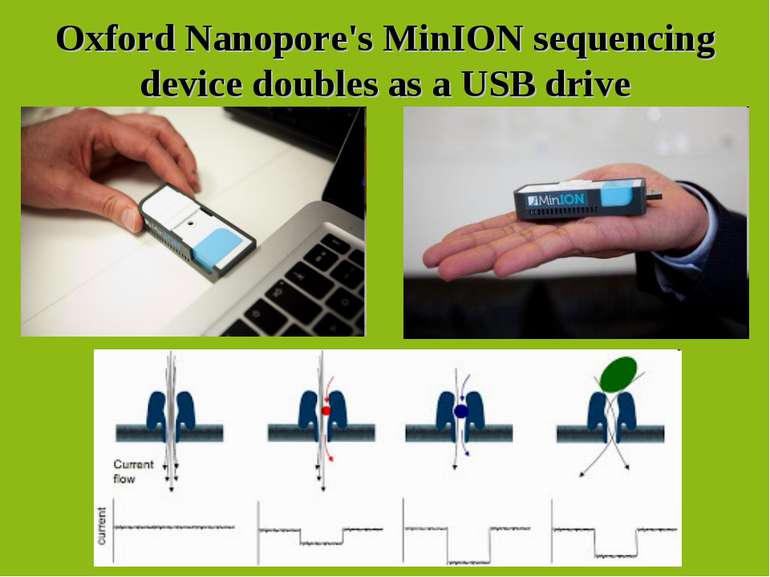 Oxford Nanopore's MinION sequencing device doubles as a USB drive