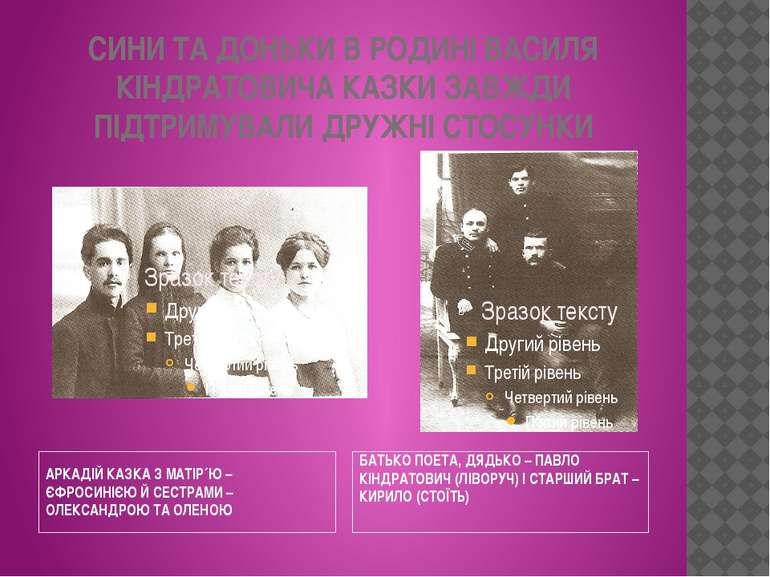 СИНИ ТА ДОНЬКИ В РОДИНІ ВАСИЛЯ КІНДРАТОВИЧА КАЗКИ ЗАВЖДИ ПІДТРИМУВАЛИ ДРУЖНІ ...