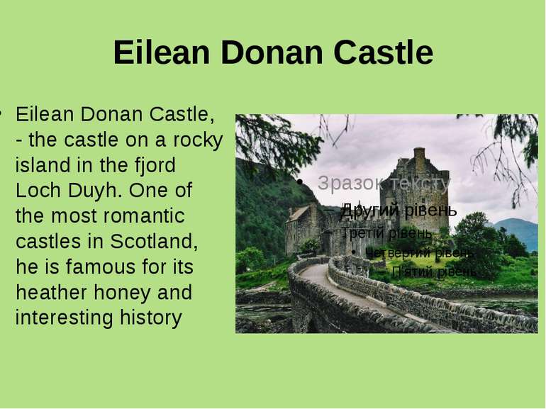 Eilean Donan Castle Eilean Donan Castle, - the castle on a rocky island in th...