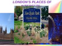 LONDON’S PLACES OF INTERESTS