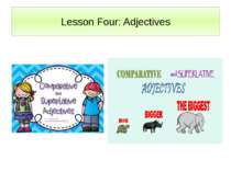 Lesson Four: Adjectives