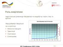 EE Conference 2013, Kyiv Індустріальна революція базувалася на видобутку нафт...