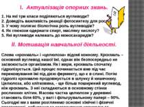 l. Актуалізація опорних знань. 1. На які три класи поділяються вуглеводи? 2. ...