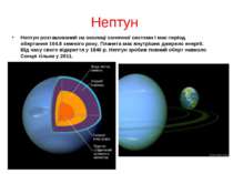 Нептун Нептун розташований на околиці сонячної системи і має період обертання...
