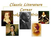 Classic Literature Corner “ Books and Writers”