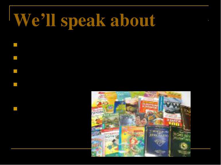 We’ll speak about habit of reading different kinds of books favourite books a...