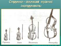 Струнно – смичкові музичні інструменти