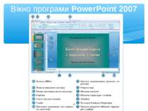 * Вікно програми PowerPoint 2007