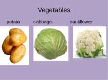 Vegetables potato cabbage cauliflower
