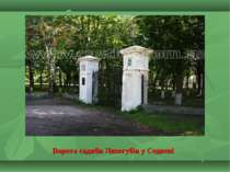 Ворота садиби Лизогубів у Седневі