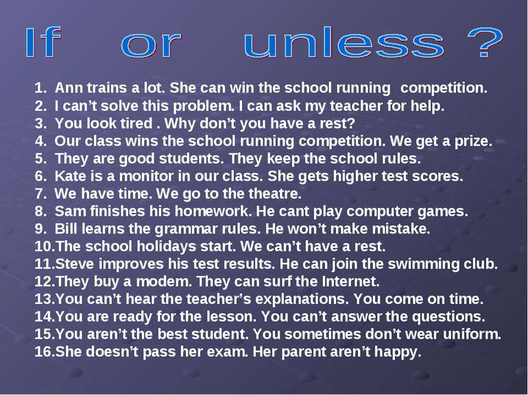 Ann trains a lot. She can win the school running competition. I can’t solve t...