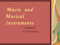 Music and Musical Instruments