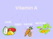 Vitamin A milk eggs carrots apricot