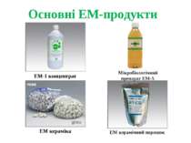 Основні ЕМ-продукти ЕМ-1 концентрат Мікробіологічний препарат ЕМ-Х ЕМ керамік...