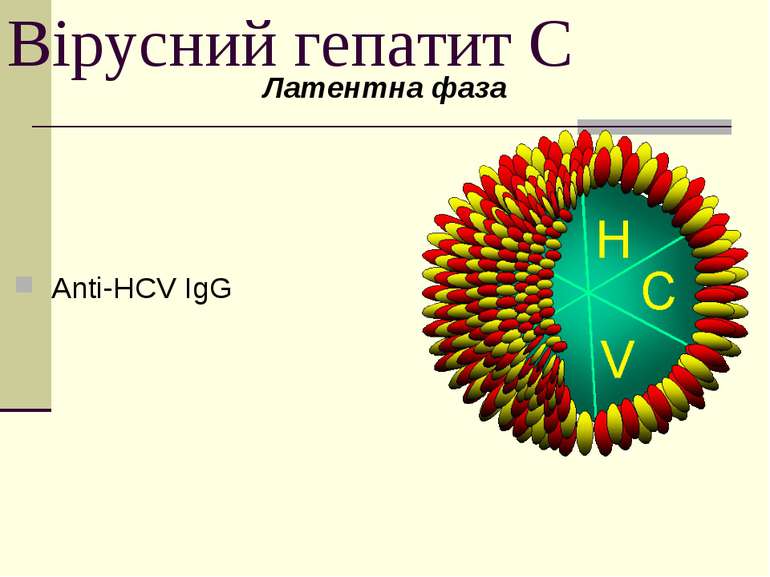 Вірусний гепатит С Латентна фаза Anti-HCV IgG