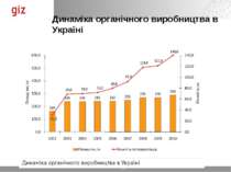 Динаміка органічного виробництва в Україні *