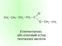 Етилпентаноат, або етиловий естер пентанової кислоти
