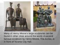 Many of Henry Moore’s large sculptures can be found in other cities around th...