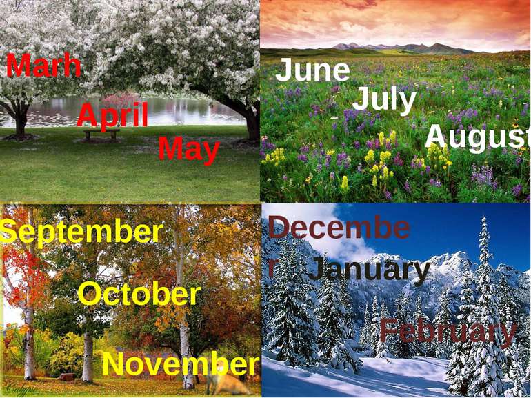 Marh May April June July August September October November December January F...