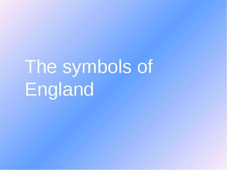 The symbols of England