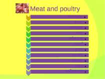 Meat and poultry