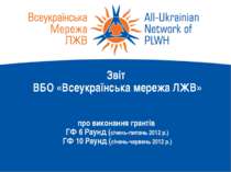 Створений звіт ВБО «Всеукраїнська мережа ЛЖВ»