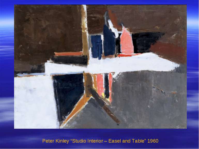 Peter Kinley “Studio Interior – Easel and Table” 1960
