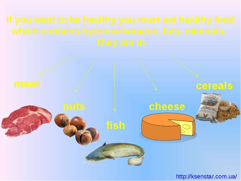 If you want to be healthy you must eat healthy food which contains hydrocarbo...