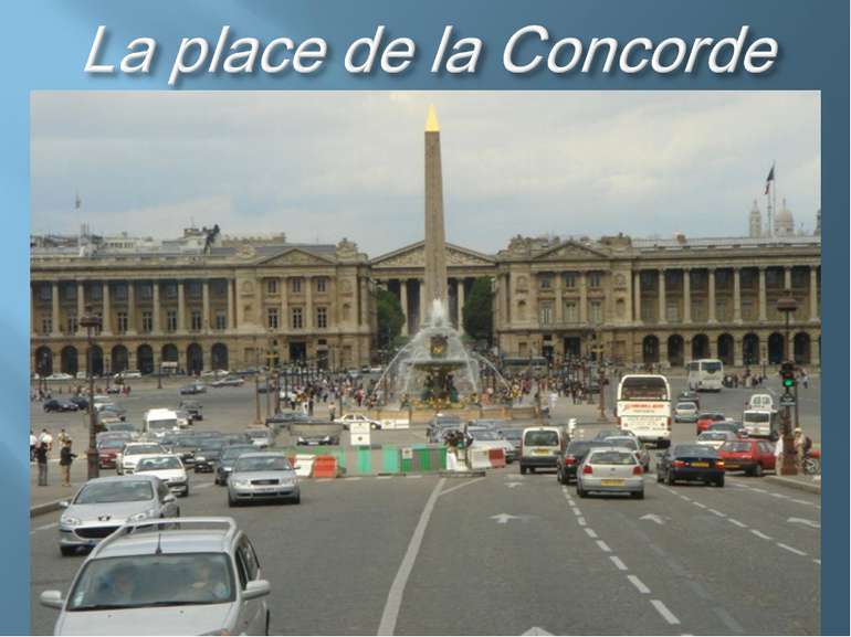 La place de la Concorde