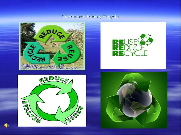 3R:Reduce, Reuse, Recycle