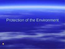 Protection of the Environment