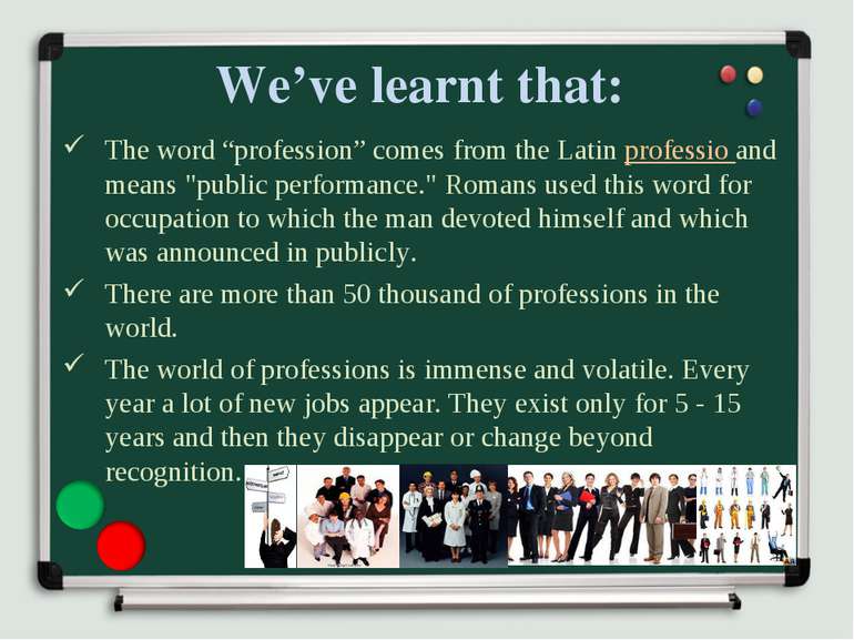 We’ve learnt that: The word “profession” comes from the Latin professio and m...