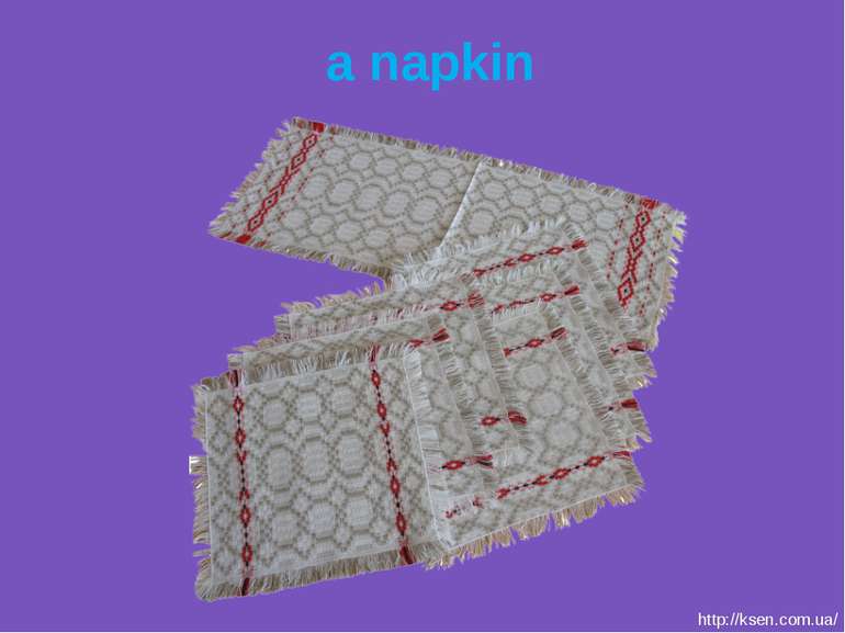 a napkin