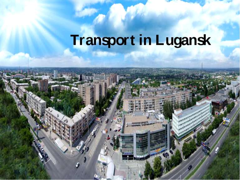 Transport in Lugansk