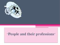 “People and their professions”