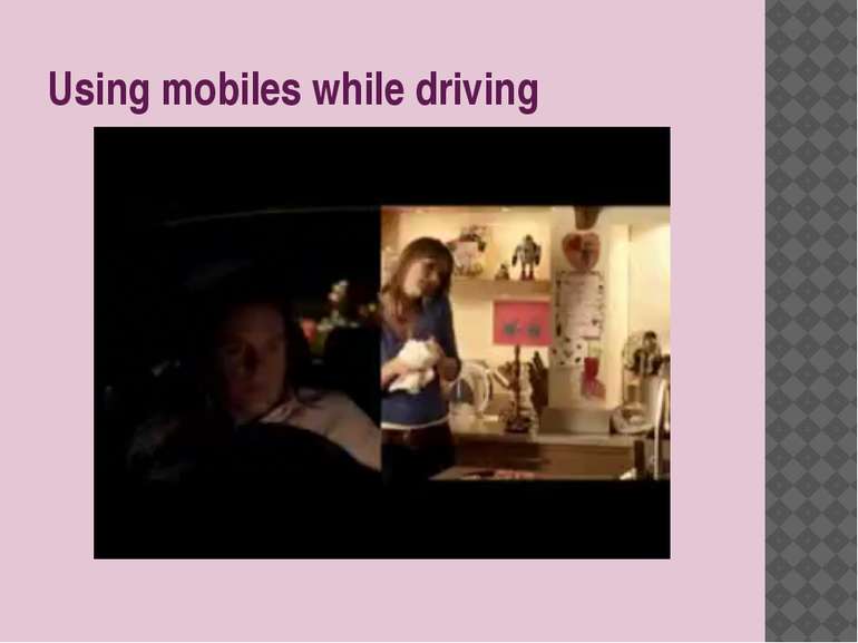 Using mobiles while driving