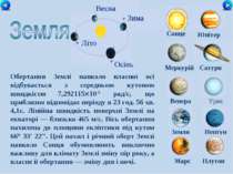 Сонце Меркурій Сатурн Венера Уран Земля Нептун Юпітер Марс Плутон Обертання З...