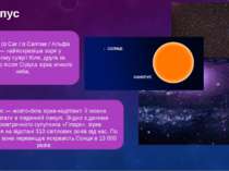 канопус Кано пус (α Car / α Carinae / Альфа Кіля) — найяскравіша зоря у півде...