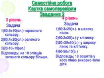 Самостійна робота Картка самоперевірки Завдання 2 3 рівень Задача 1)80:8=10(о...