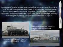 Досягнення України в ракетно-космічній галузі дозволили їй разом із США, Росі...