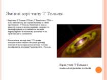 Змінні зорі типу T Тельця Зорі типу T Тельця (T Tauri, T Tauri stars, TTS) — ...