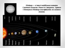 Юпітер — п'ята й найбільша планета Сонячної системи. Разом із Сатурном, Урано...