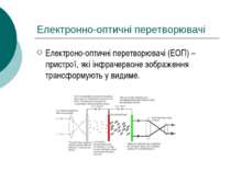 Електронно-оптичні перетворювачі Електроно-оптичні перетворювачі (ЕОП) – прис...
