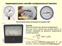 Характеристики засобів вимірювальної техніки Приклад Якщо вольтметр має діапа...