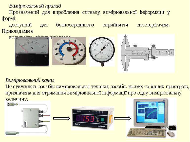 Вимірювальний прилад Призначений для вироблення сигналу вимірювальної інформа...